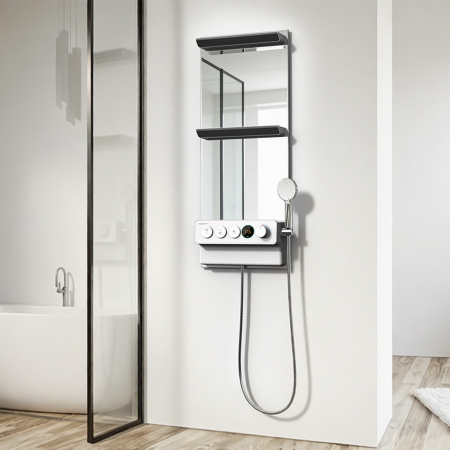 Душевая панель CEBIEN CANVAS white | grey | mirror | Официальный магазин SensPa