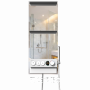 Душевая панель CEBIEN CANVAS white | grey | mirror